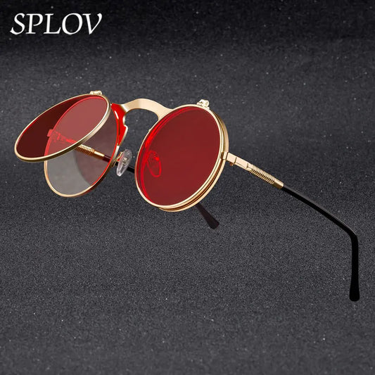 Vintage Steampunk Flip Sunglasses - High Trend Coture