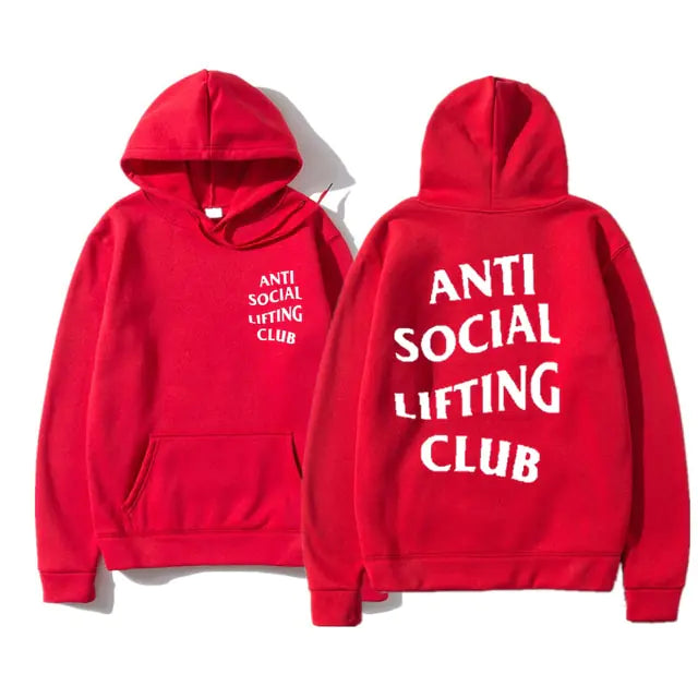 Sudadera antisocial lifting club con capucha - High Trend Coture