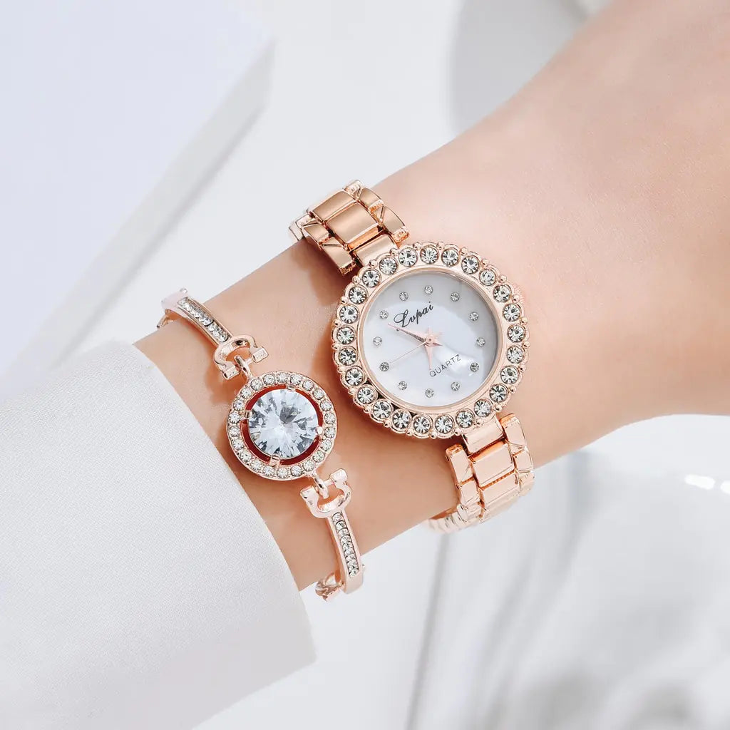 Crystal Watch Set - High Trend Coture