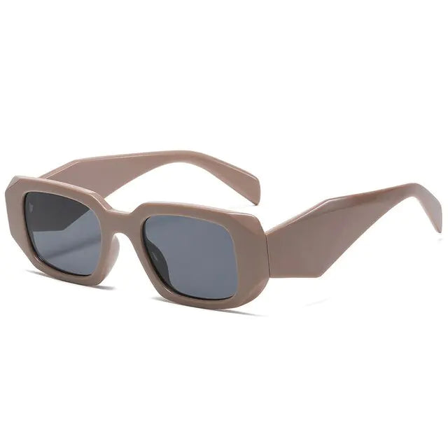 Small Polygon Rectangle Sunglasses - High Trend Coture