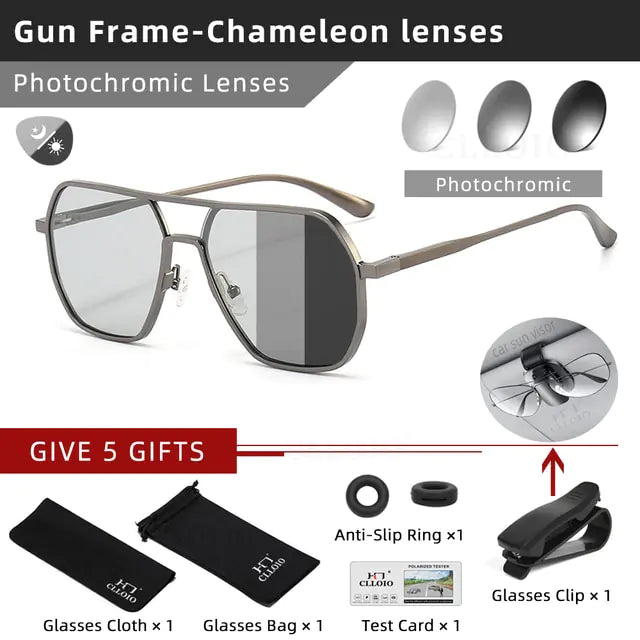 Aluminum Photochromic Sunglasses - High Trend Coture