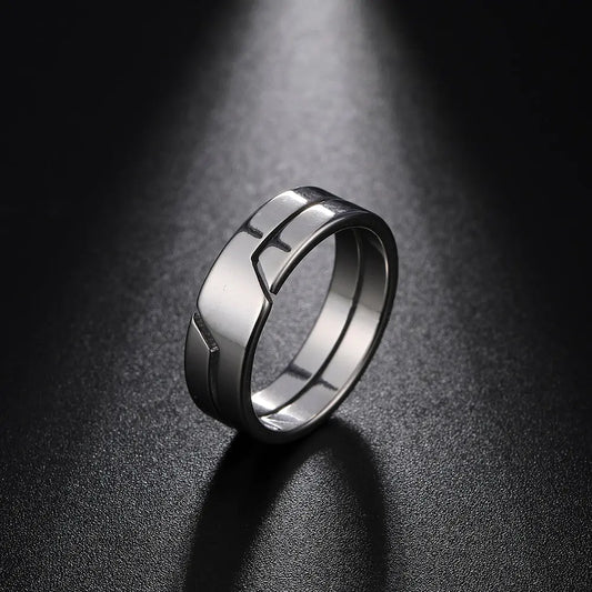 Silver Color Unisex Stainless Rings - High Trend Coture