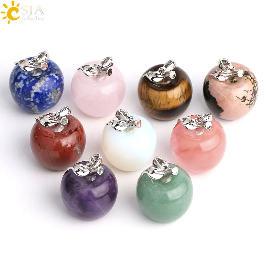 Crystal Apple Pendants - High Trend Coture