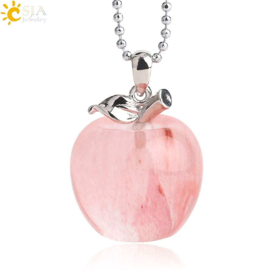 Crystal Apple Pendants - High Trend Coture