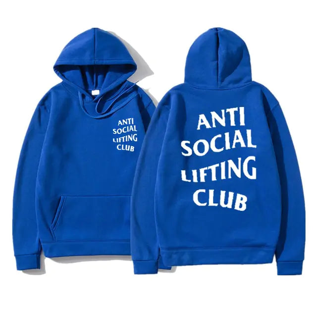 Sudadera antisocial lifting club con capucha - High Trend Coture