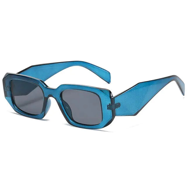 Small Polygon Rectangle Sunglasses - High Trend Coture