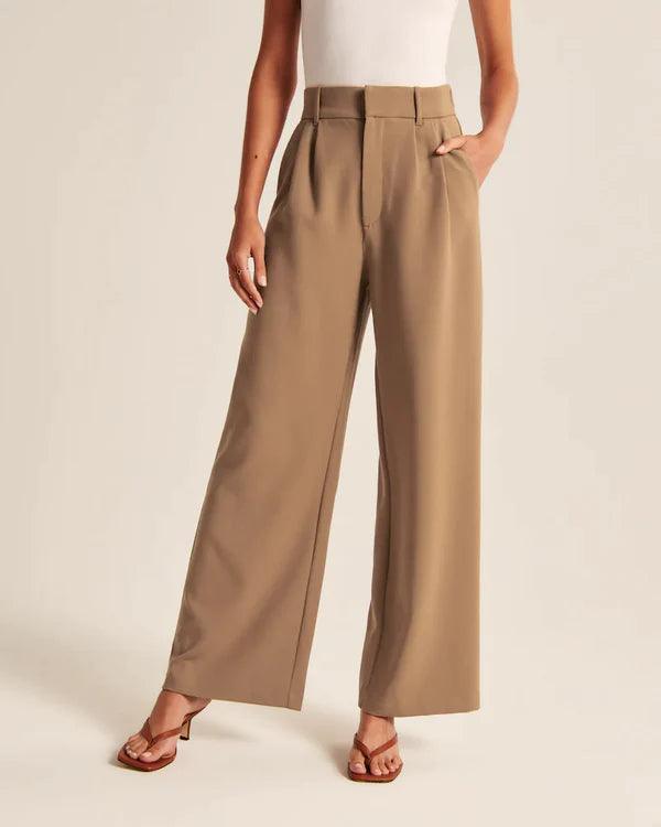 Pantalones de sastre mujer anchos - High Trend Coture