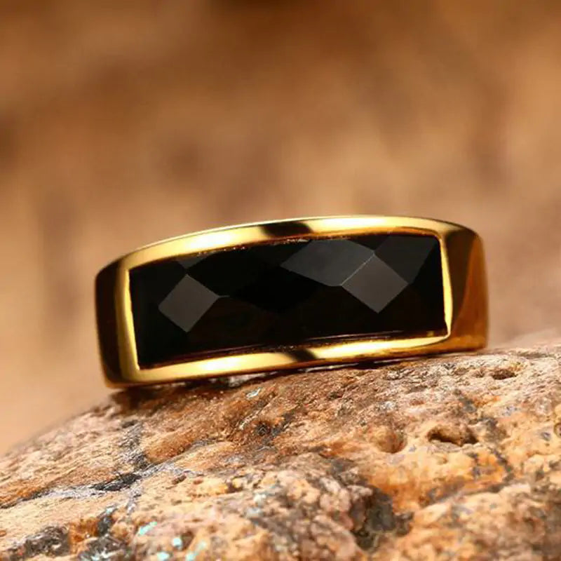 Black Carnelian Stone Rings - High Trend Coture