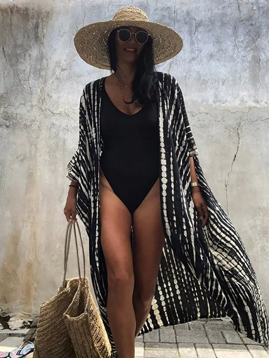 Kimono de Playa Cover Up Estampado - High Trend Coture