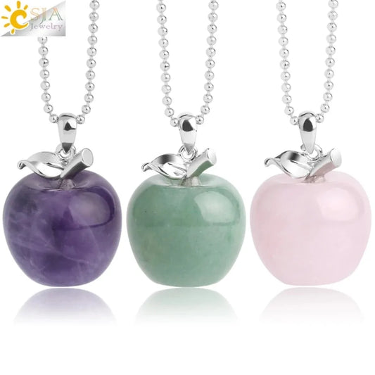 Crystal Apple Pendants - High Trend Coture