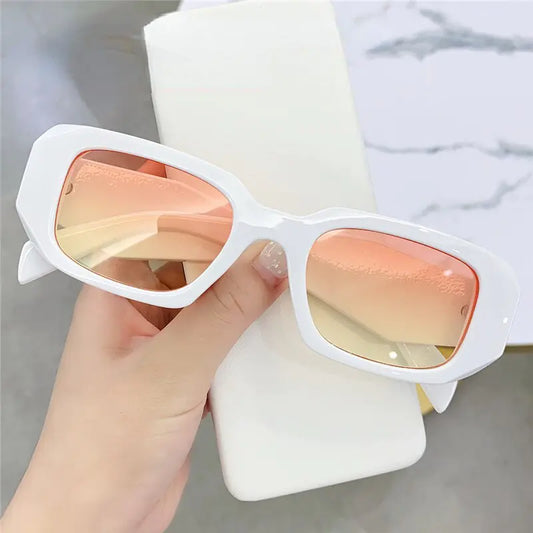 Small Polygon Rectangle Sunglasses - High Trend Coture