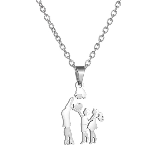 Family Silver Necklaces - High Trend Coture