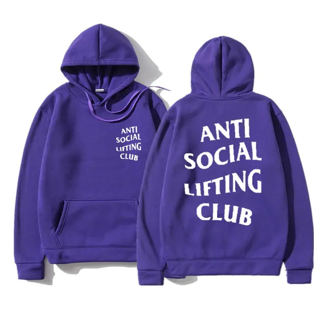 Sudadera antisocial lifting club con capucha - High Trend Coture