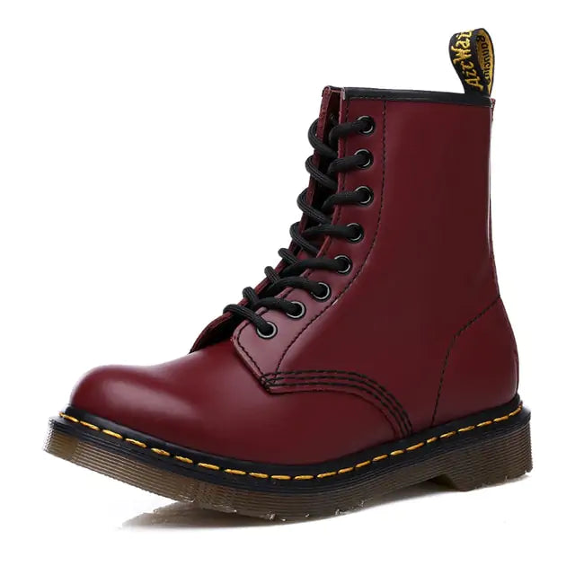 Botas Estilo Dr.Martens de Piel - High Trend Coture