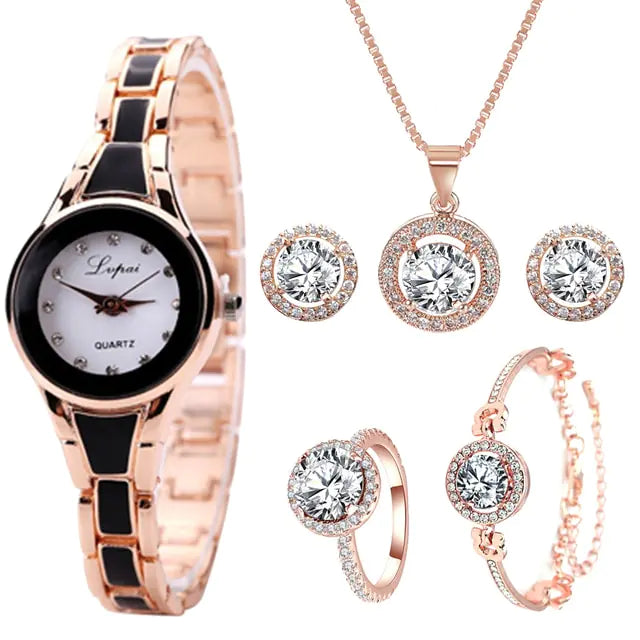 Crystal Watch Set - High Trend Coture