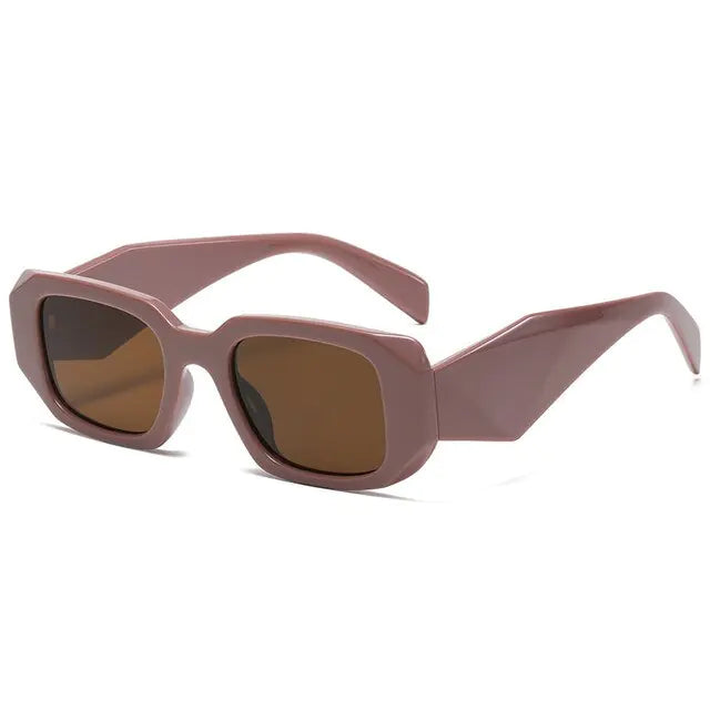 Small Polygon Rectangle Sunglasses - High Trend Coture