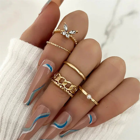 Geometric Infinity Rings Set - High Trend Coture