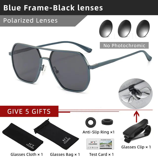 Aluminum Photochromic Sunglasses - High Trend Coture