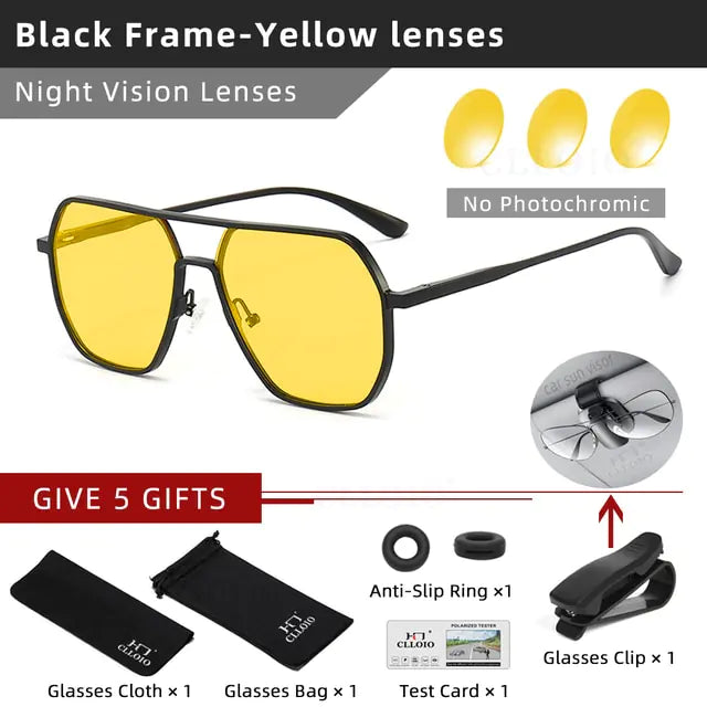 Aluminum Photochromic Sunglasses - High Trend Coture