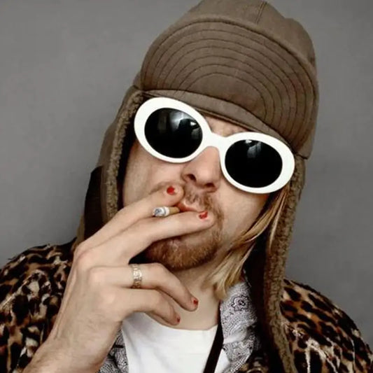 Kurt Cobain Retro Oval Sunglasses - High Trend Coture