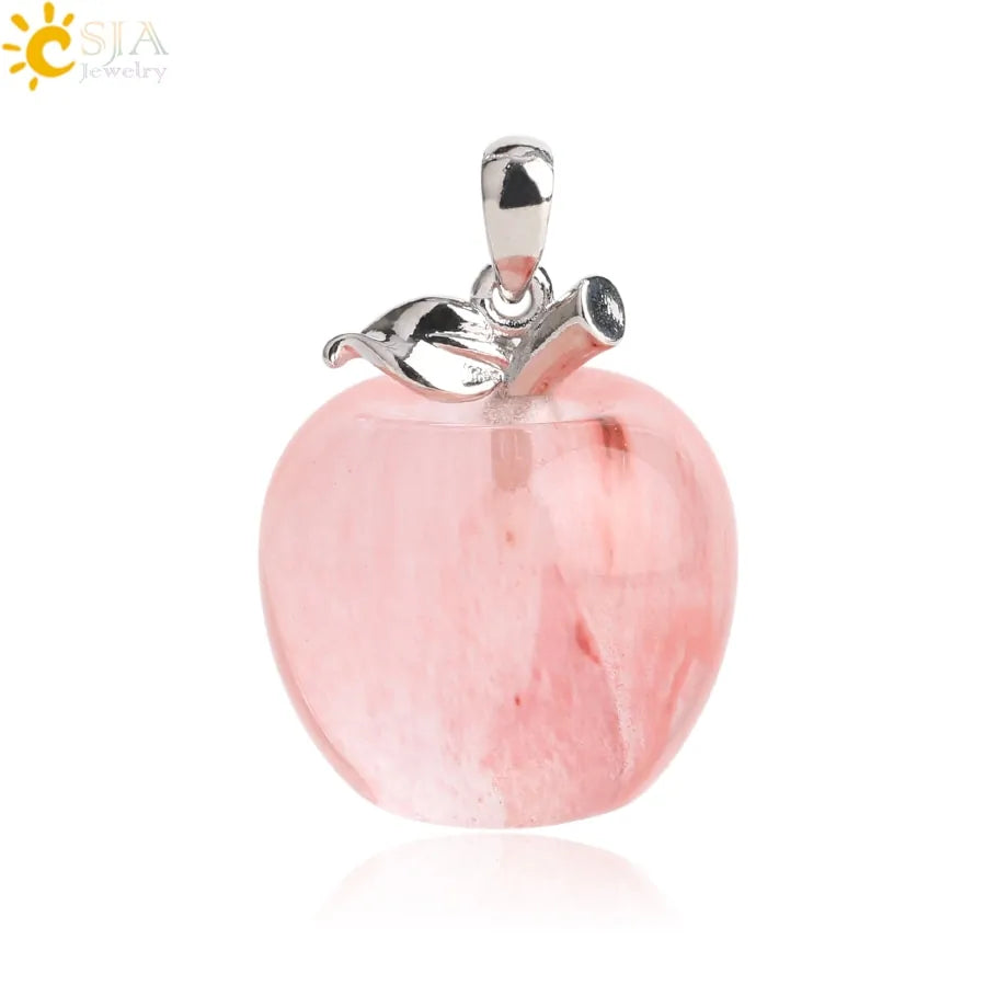 Crystal Apple Pendants - High Trend Coture