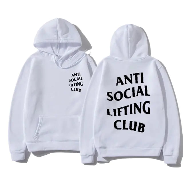 Sudadera antisocial lifting club con capucha - High Trend Coture