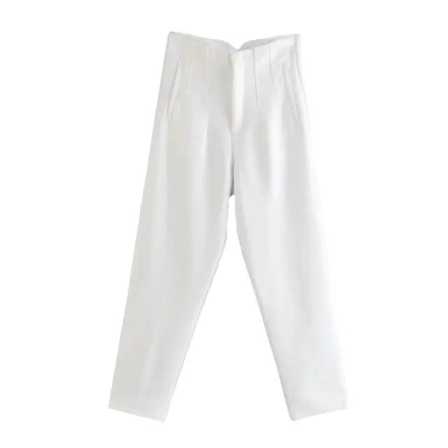 Pantalones de mujer cintura alta de pinza - High Trend Coture