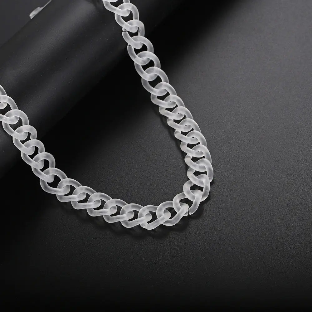 Clear Buckle Men's Chain Necklace - High Trend Coture