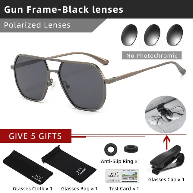 Aluminum Photochromic Sunglasses - High Trend Coture