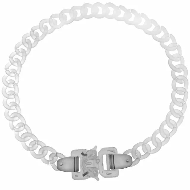 Clear Buckle Men's Chain Necklace - High Trend Coture