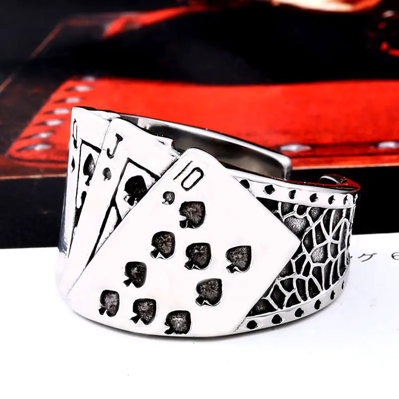 Biker Gothic Rock Men's Ring - High Trend Coture