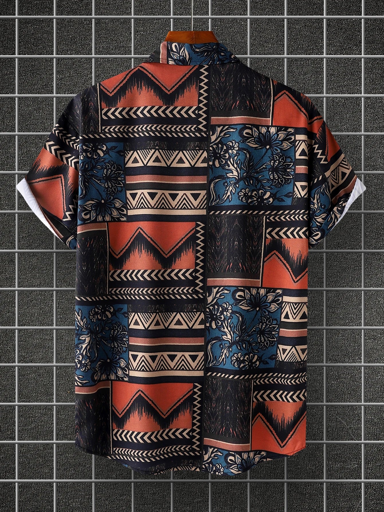 Camisa Estampada de Manga Corta de Verano para Hombre con Estilo Bohemio Informal - High Trend Coture