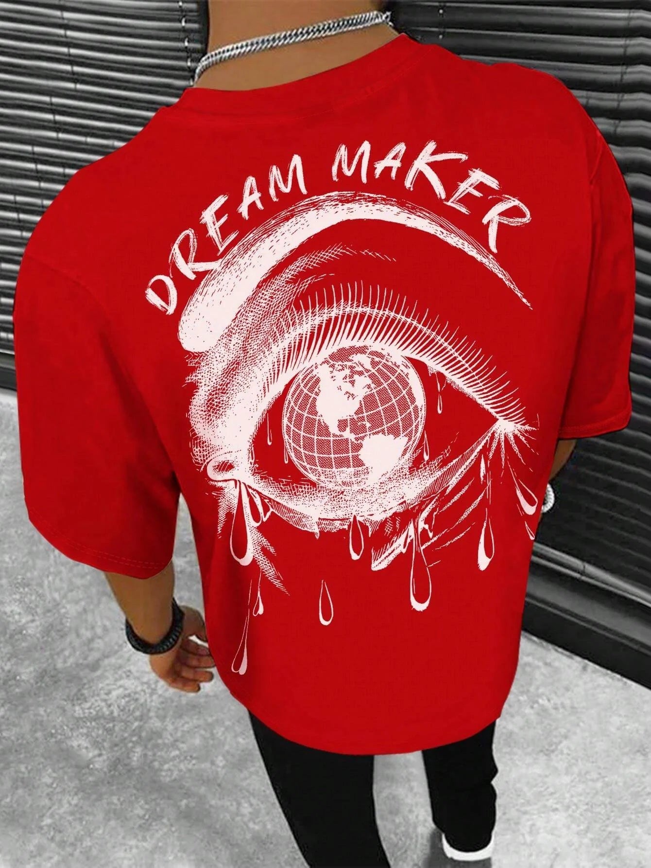 Camiseta de Manga Corta con Estampado Dream Maker Informal - High Trend Coture