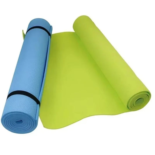 Esterillas de Yoga de 4 mm de Grosor, 173 cm x 61 cm, Antideslizantes para Ejercicios de Fitness