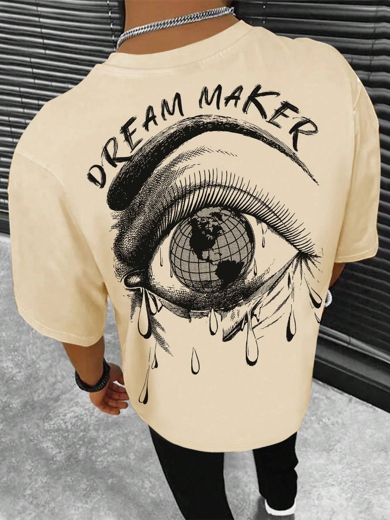 Camiseta de Manga Corta con Estampado Dream Maker Informal - High Trend Coture