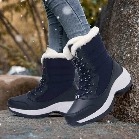 Botas de Invierno de Mujer con Forro Polar Impermeables para Nieve