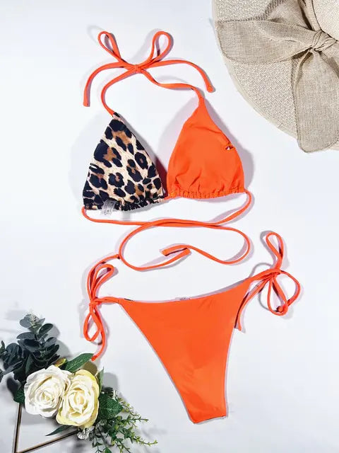 Bikini de 2 Piezas con Estampado de Leopardo - High Trend Coture