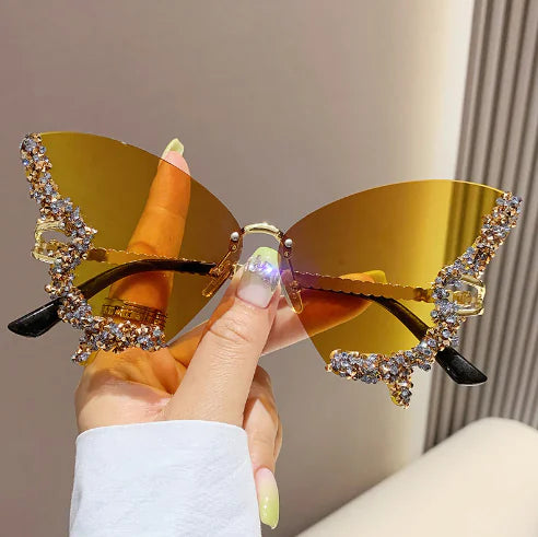 Diamond Butterfly Sunglasses - High Trend Coture