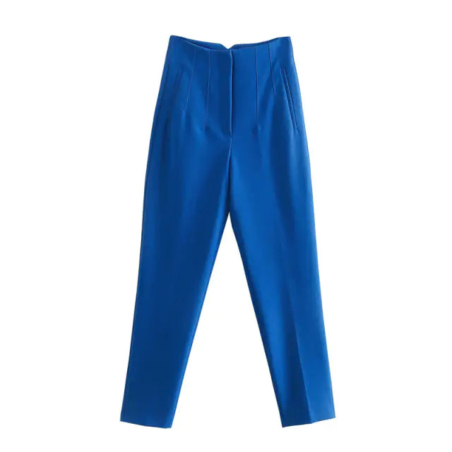 Pantalones de mujer cintura alta de pinza - High Trend Coture