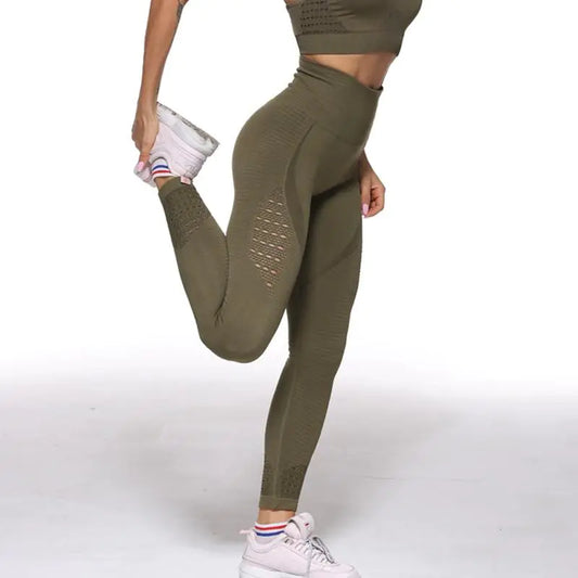 Leggings de Entrenamiento sin Costuras de Compresión - High Trend Coture