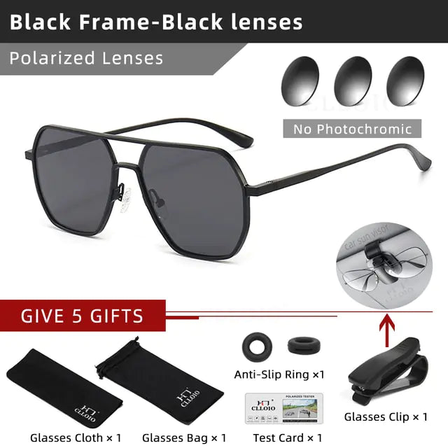 Aluminum Photochromic Sunglasses - High Trend Coture