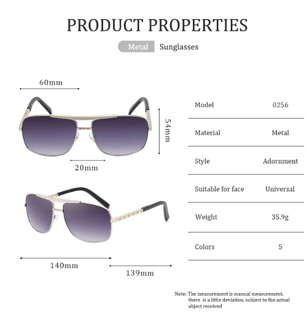 Classic Square Sunglasses - High Trend Coture