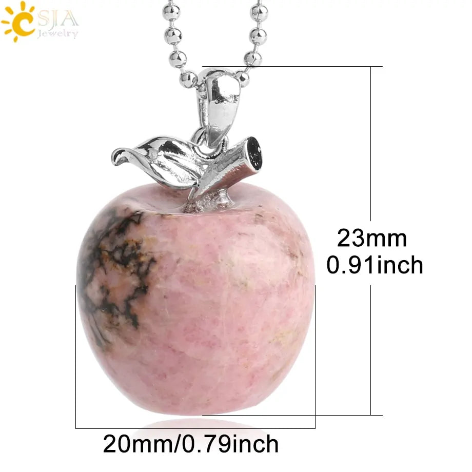 Crystal Apple Pendants - High Trend Coture