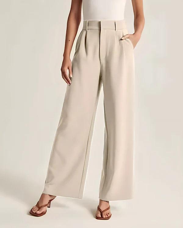 Pantalones de sastre mujer anchos - High Trend Coture