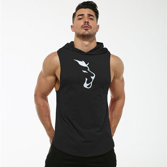 Camiseta Traspirable sin Mangas con Capucha Hombre - High Trend Coture