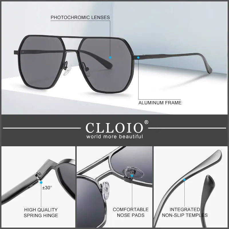 Aluminum Photochromic Sunglasses - High Trend Coture