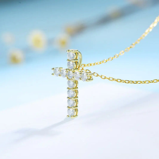 Moissanite Cross Pendants For Women - High Trend Coture