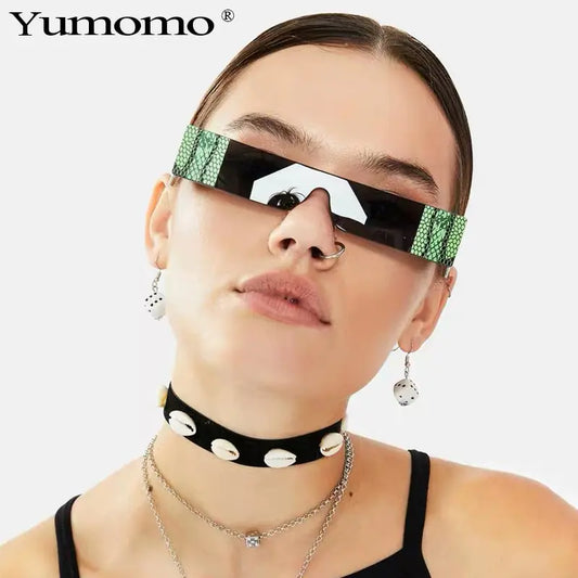 Fashion Snake Tattoo Rectangle Sunglasses - High Trend Coture