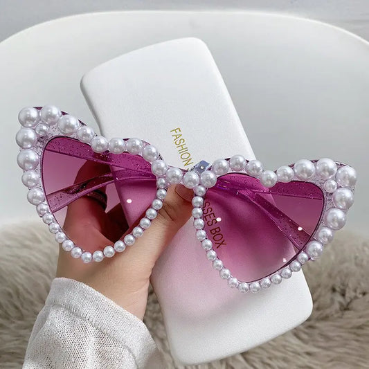 Cat Eye Heart Fashion Sunglasses - High Trend Coture