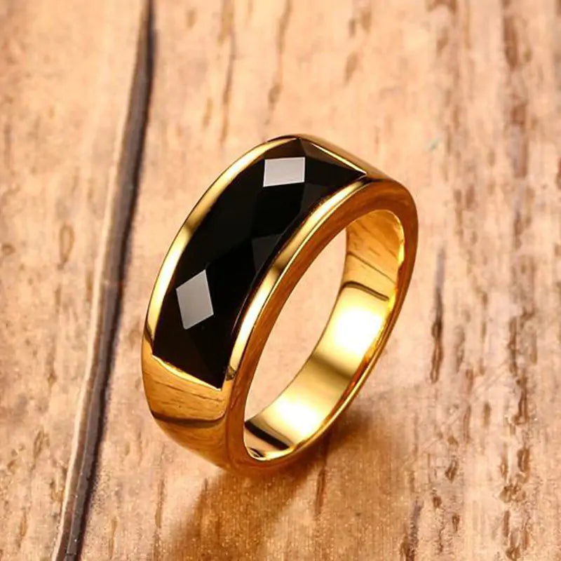 Black Carnelian Stone Rings - High Trend Coture